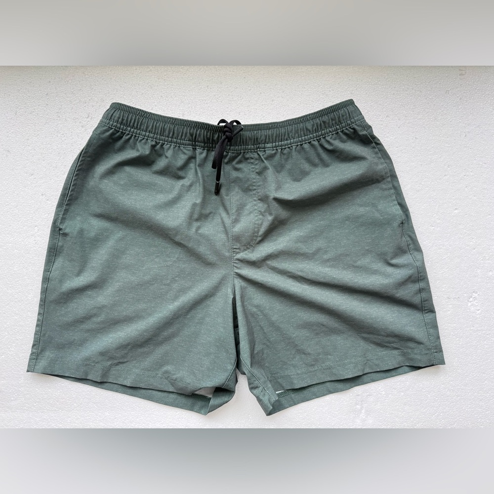 CHUBBIES STRETCH WORKOUT HYBRID SHORTS GREEN LINER REMOVED DARK GREEN